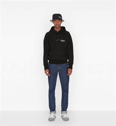 DIOR AND KENNY SCHARF Hooded Sweatshirt Black Cotton 